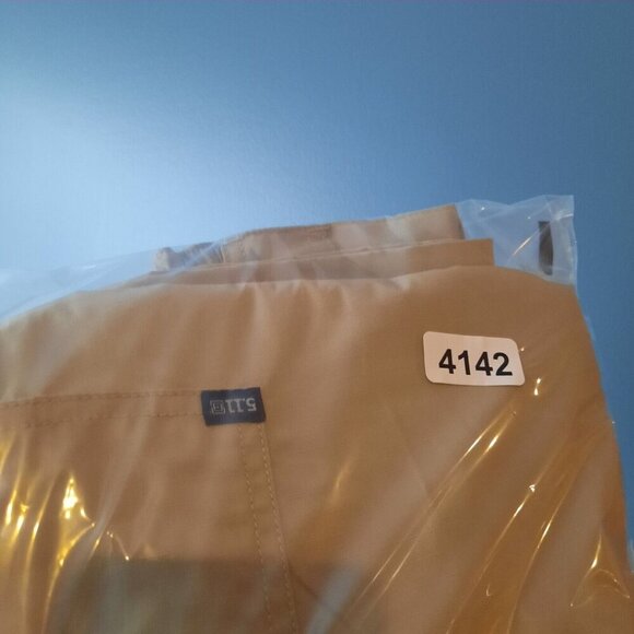 5.11 Tactical Taclite Pro Pants Womens 4 Khaki Ripstop Cargo Pockets Work Range - Picture 11 of 11